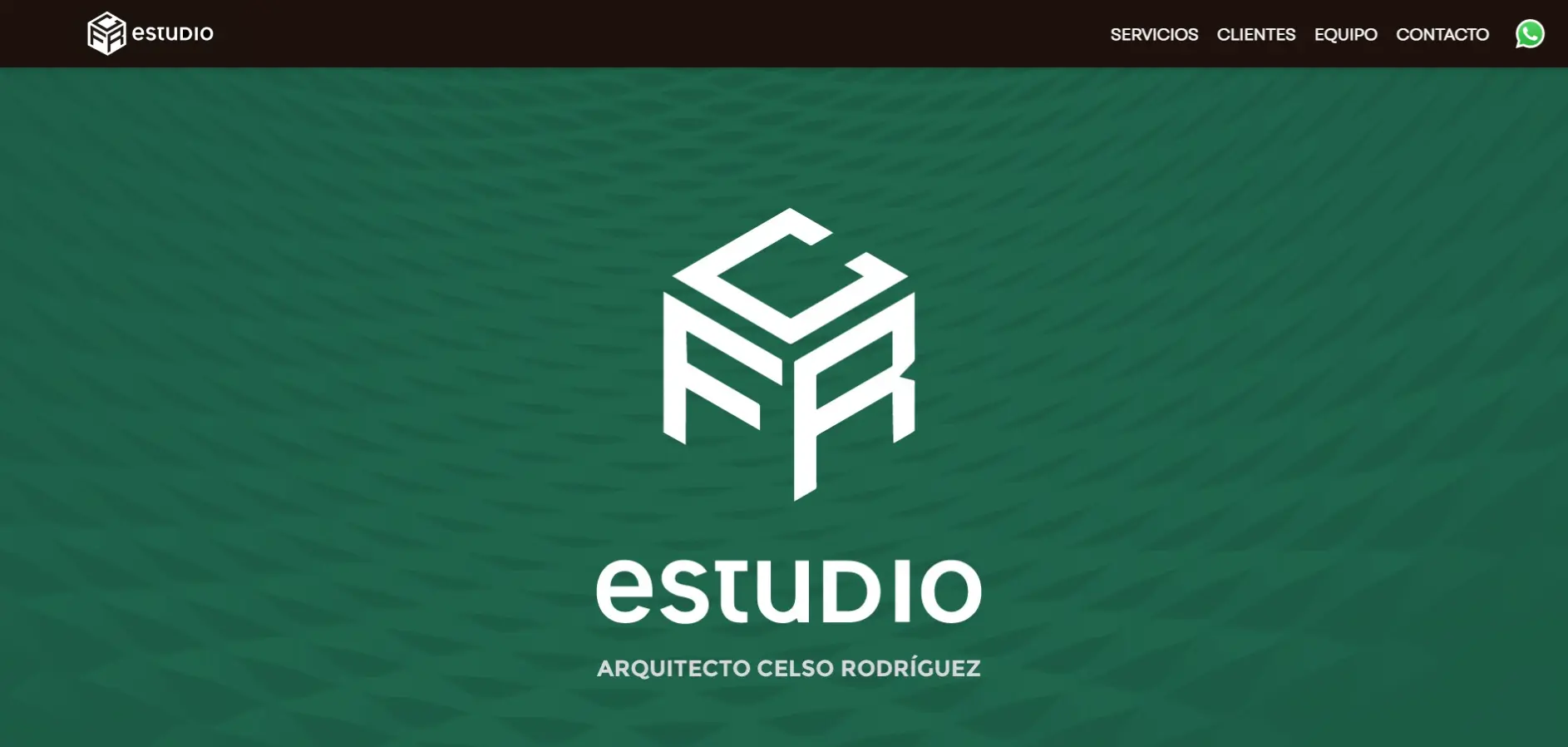 CFR Estudio: Una presencia digital sobria para mostrar la identidad, la experiencia y los proyectos del estudio. El diseño prioriza el contenido visual y permite conocer sus servicios de forma clara y profesional.